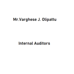 Mr.Varghese J. Olipattu,Internal Auditor